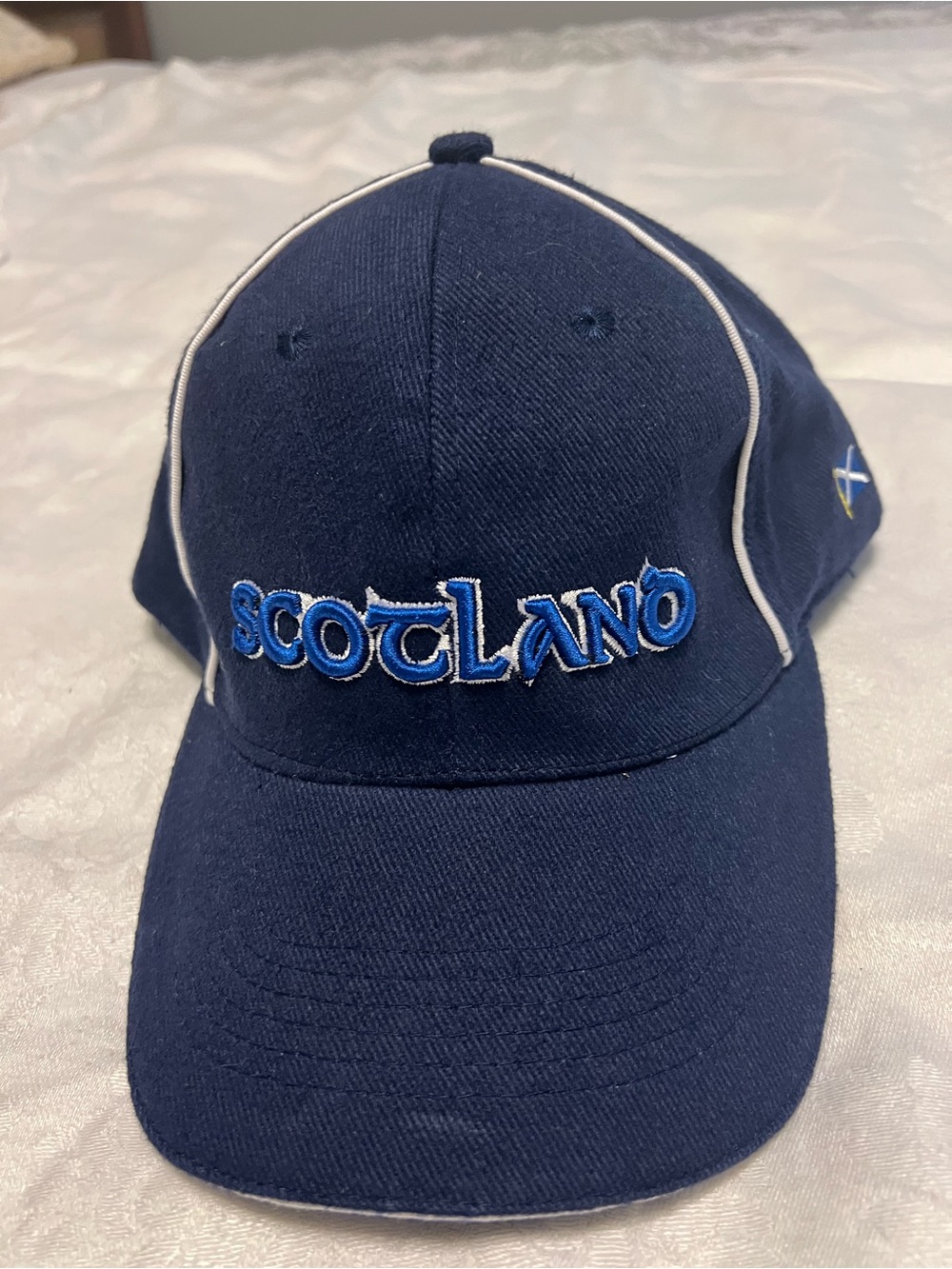 Scotland Navy Baseball Cap with Blue Embroidery-NWT